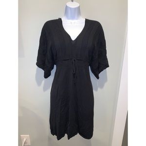 Max Studio Black sweater dress with sleeves